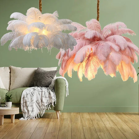 Pendant Light - Nordic Feather Ceiling Chandelier for Home Decoration Indoor Lighting SW-36210457 - SWEET-LIGHTS