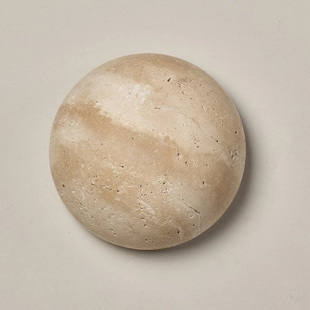 Wall Light - IWHD Modern Nordic LED Walnut Yellow Travertine Lamp SW-36210357 - SWEET-LIGHTS