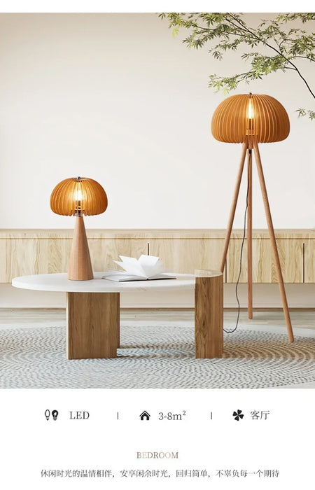 Floor Lamp - Original Wood Retro Creative Nordic Design SW-36210345 - SWEET-LIGHTS