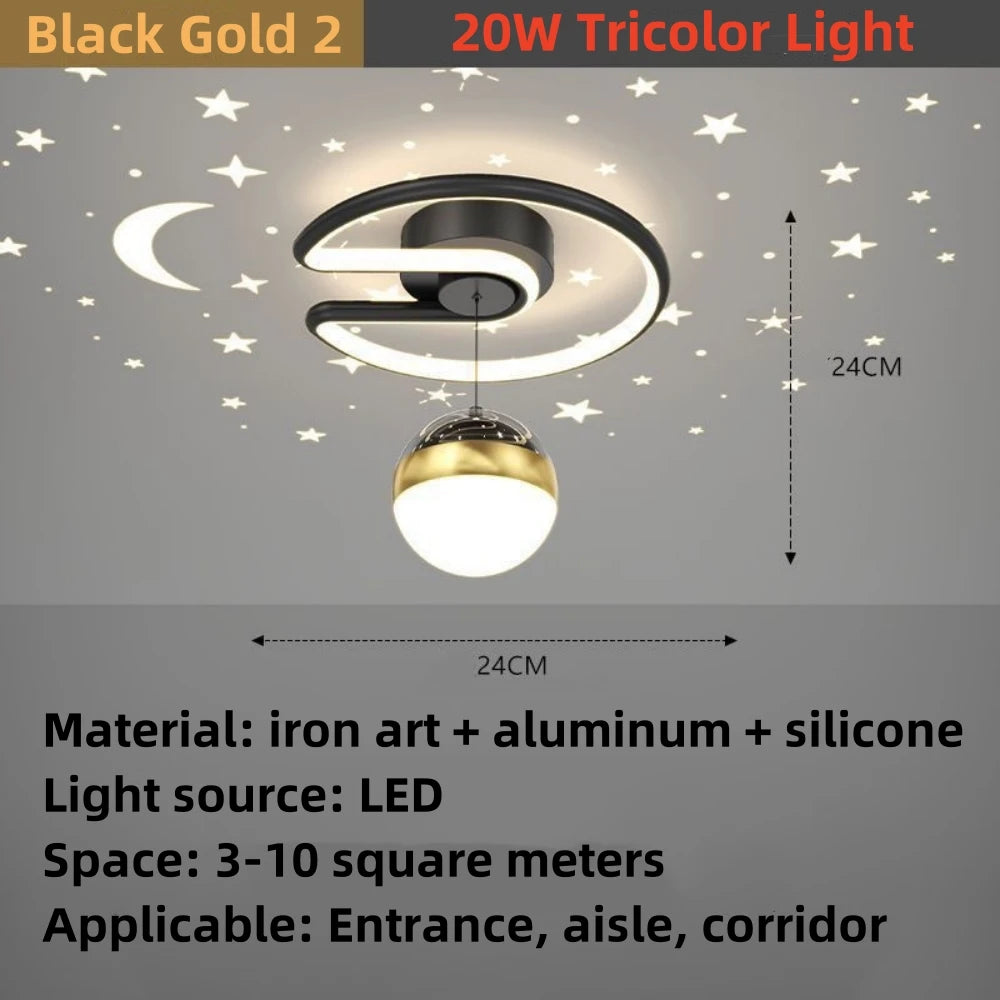 Ceiling Light - 20W Chandelier Nordic LED Star Sky Projection Lamp SW-36210374 - SWEET-LIGHTS