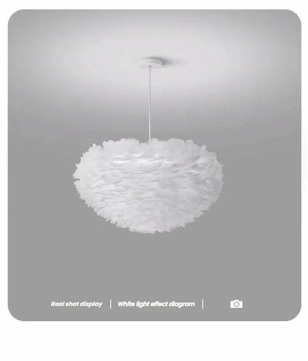 Pendant Light - Feather Nordic LED Chandelier for Living Room and Girl's Room Decor SW-36210578 - SWEET-LIGHTS