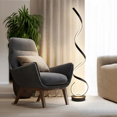 Floor Lamp - Modern LED Strip Minimalist Black White Light SW-36210457 - SWEET-LIGHTS