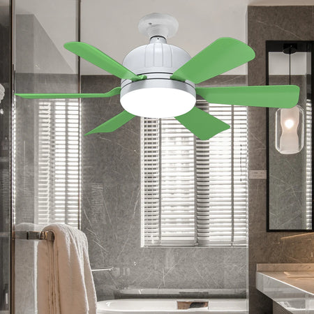 Fans - Smart Remote Controlled E27 Ceiling Fan Light with Timer SW-36210347 - SWEET-LIGHTS