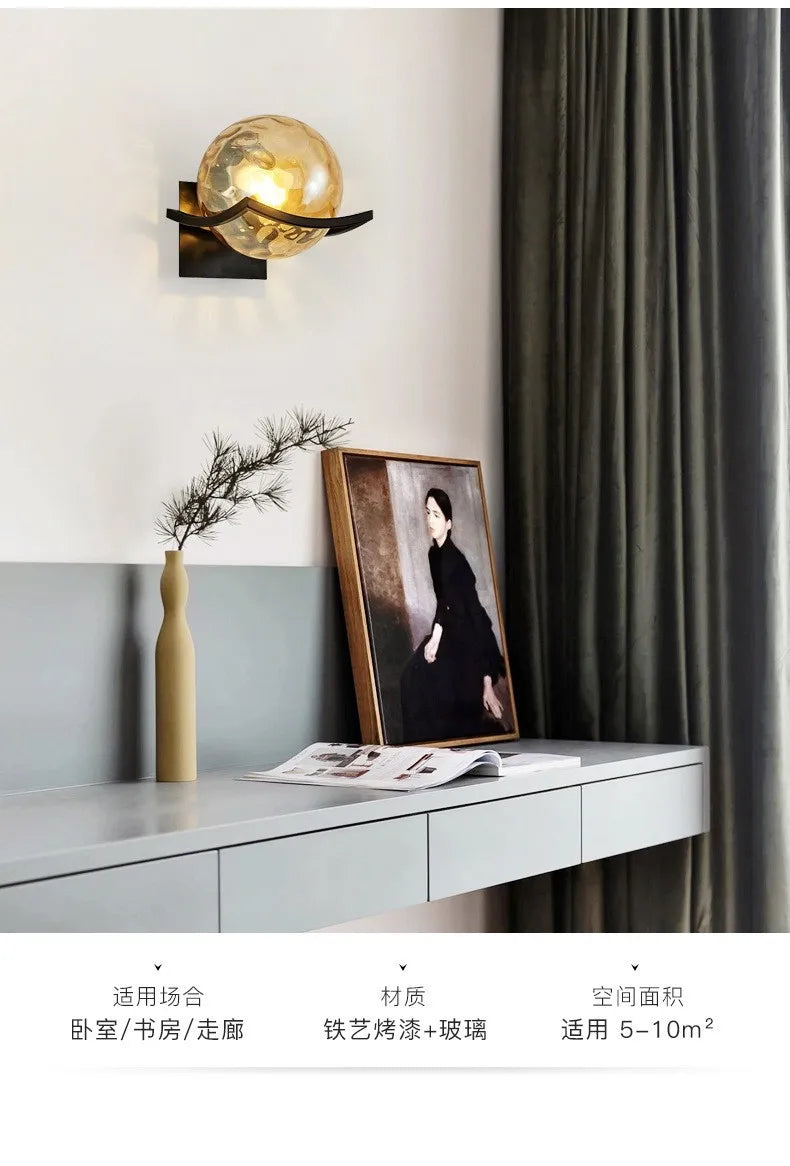 Wall Light - Modern Led Gold Glass Ball Lamp for Indoor Lighting SW-36210347 - SWEET-LIGHTS