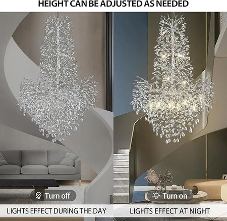 Chandelier - Luxury Modern Crystal Ceiling Lighting for High Ceilings SW-36210478 - SWEET-LIGHTS
