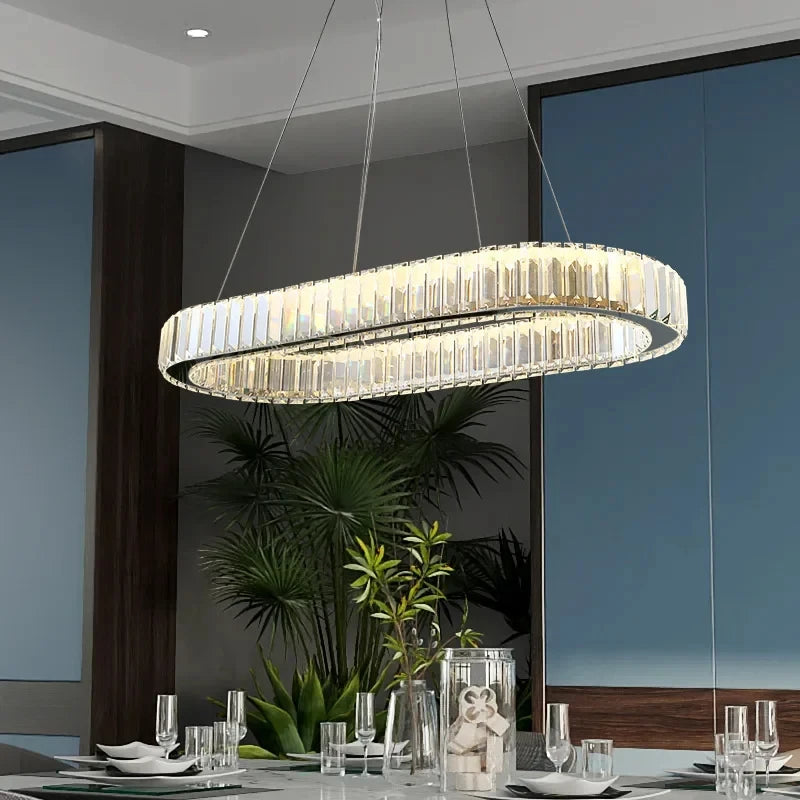 Pendant Light - Led Luxury Crystal Ceiling Pendant Lamp for Living Room and Dining SW-36210347 - SWEET-LIGHTS
