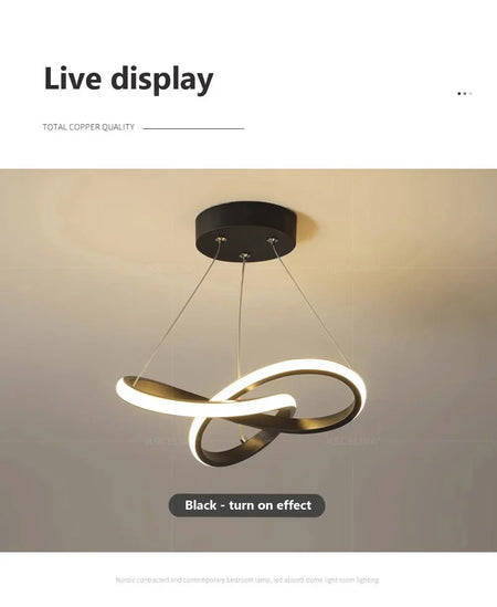 Pendant Light - LED Line Pendant Light Modern 24/30cm Aluminium Hanging Lamps For Indoor Illumination SW-36210567 - SWEET-LIGHTS
