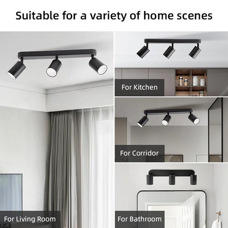Spotlight - LED Ceiling Spotlights Replaceable Bulb Pendant Lamps Kitchen Decor Indoor Lighting SW-36210478 - SWEET-LIGHTS