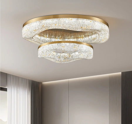 Ceiling Light - AiPaiTe Gold Rounded Copper Chandelier SW-36210579 - SWEET-LIGHTS