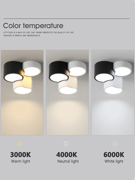Ceiling Light - Modern Minimalist Geometric Black and White Lamp SW-36214012 - SWEET-LIGHTS