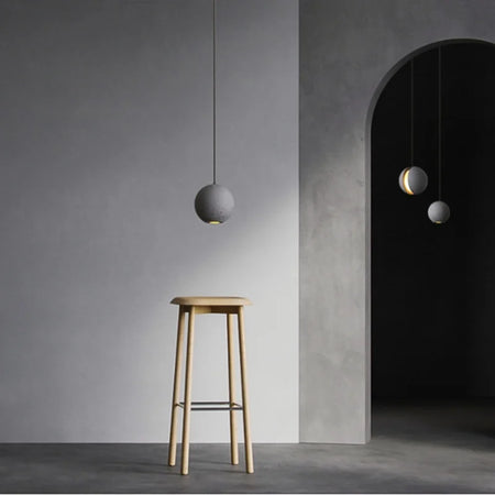 Pendant Light - Minimalist Cement Chandelier Modern Planet Moon Pendant Lights for Bedroom Dining Room Bar SW-36210458 - SWEET-LIGHTS