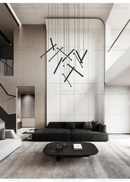 Pendant Light - Minimalist Living Room Long Strip Chandelier SW-36210345 - SWEET-LIGHTS