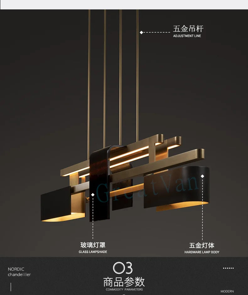 Pendant Light - Post Modern Nordic Chandelier Stainless Steel LED SW-36210458 - SWEET-LIGHTS
