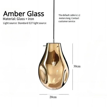 Pendant Light - Art Colorful Glass Chandelier for Dining SW-36210345 - SWEET-LIGHTS