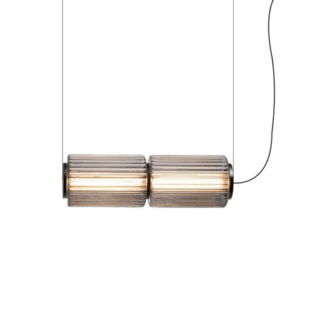 Pendant Light - Restaurant Long Stripe Smoke Gray Glass LED Lamp SW-36210456 - SWEET-LIGHTS