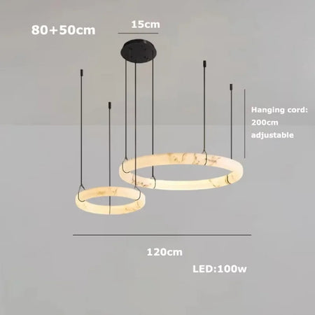 Pendant Light - LED Dimmable Natural Marble Chandelier SW-36210497 - SWEET-LIGHTS