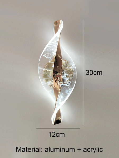 Wall Light - LED Modern 1PC Gold/Black Acrylic Lamp SW-36210345 - SWEET-LIGHTS