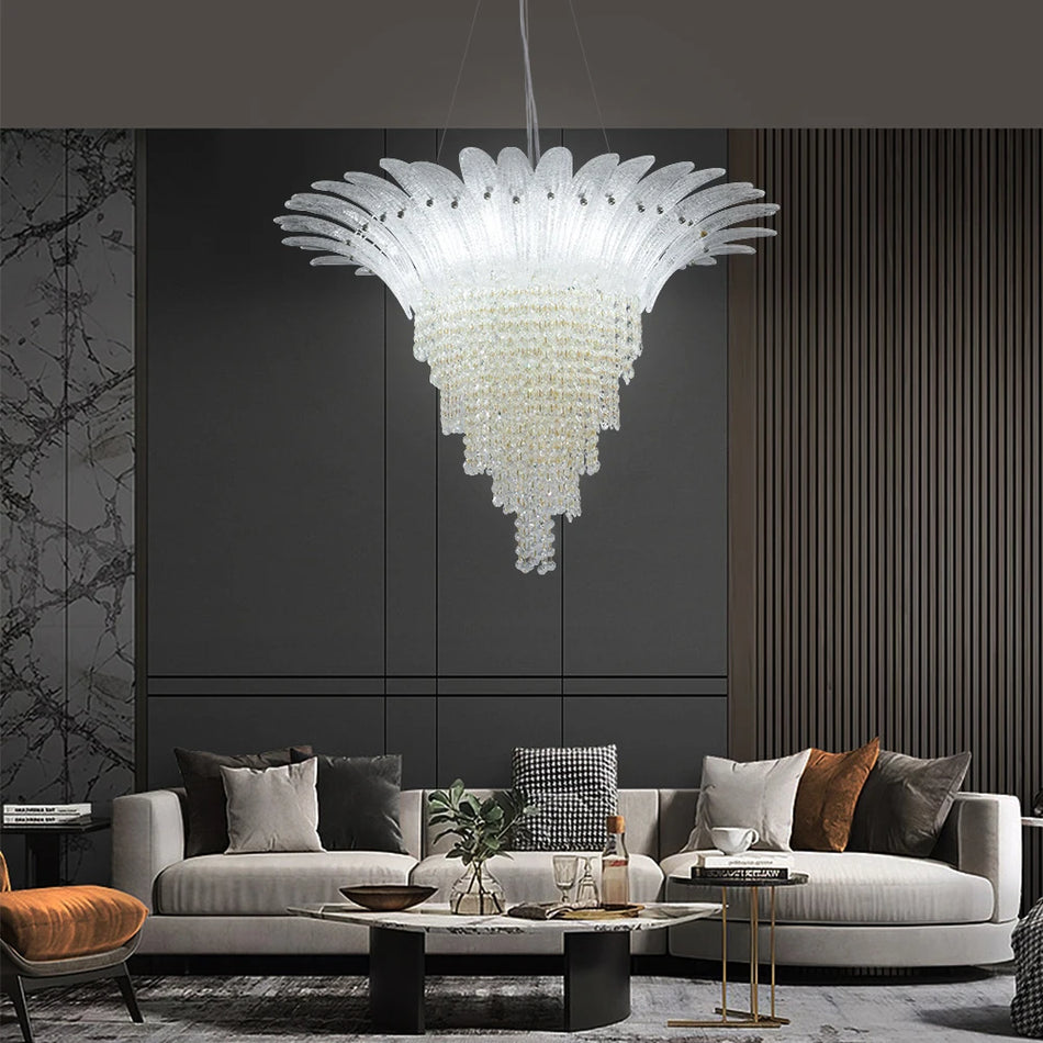 Chandelier - French Designer Crystal Chandelier Adjustable Height SW-36210345 - SWEET-LIGHTS