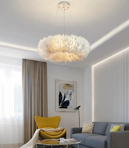Pendant Light - Nordic Goose Feather LED Chandelier Home Decor SW-36210345 - SWEET-LIGHTS