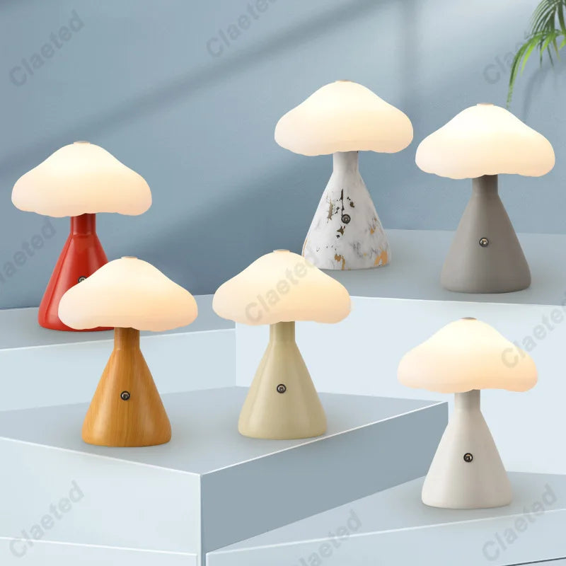 Table Lamp - LED Mushroom Night Light Touch Switch Bedroom SW-36210457 - SWEET-LIGHTS