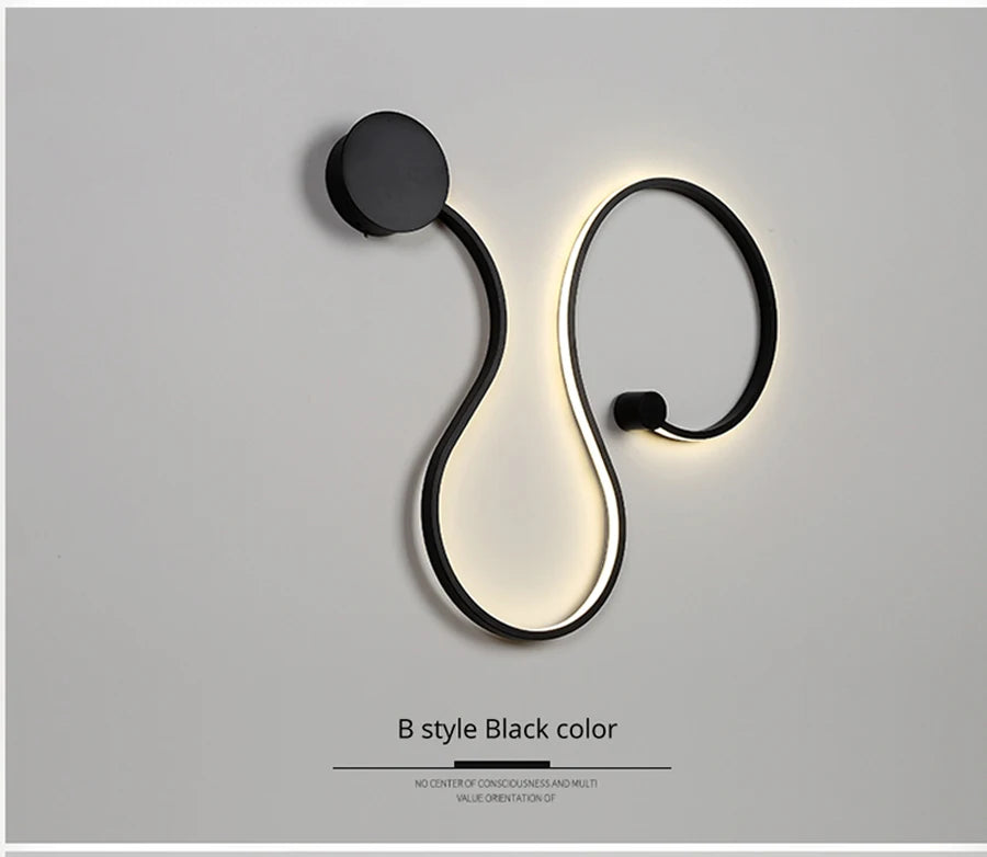 Wall Light - Modern LED Wall Lamps for Bedroom Living Room White/Black Fixtures SW-36210345 - SWEET-LIGHTS