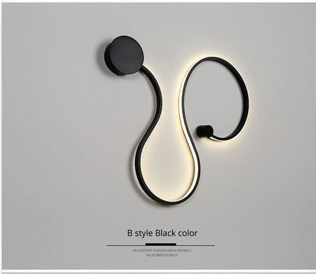 Wall Light - Modern LED Wall Lamps for Bedroom Living Room White/Black Fixtures SW-36210345 - SWEET-LIGHTS