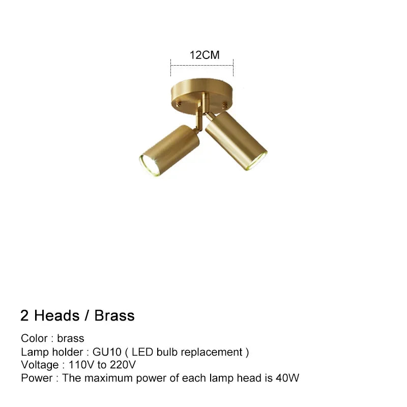 Ceiling Light - Modern GU10 LED Study Ceiling Fixture Adjustable SW-36210345 - SWEET-LIGHTS