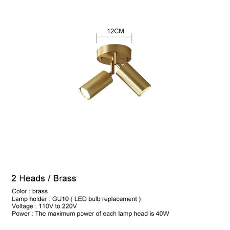 Ceiling Light - Modern GU10 LED Study Ceiling Fixture Adjustable SW-36210345 - SWEET-LIGHTS