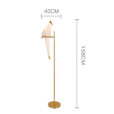 Floor Lamp - Perch Light LED Designer Gold Origami Bird Lamp SW-36210345 - SWEET-LIGHTS