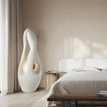 Floor Lamp - Modern Minimalist Nordic Wabi-Sabi Design White Irregular Shape SW-36210345 - SWEET-LIGHTS