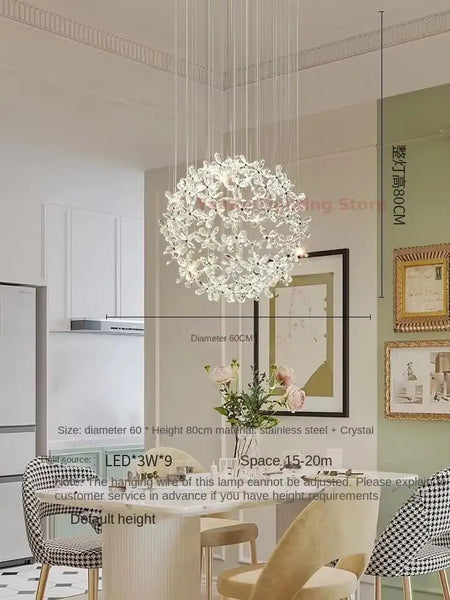 Pendant Light - Luxury Crystal Pendant Lamp for Dining Hall SW-36210345 - SWEET-LIGHTS