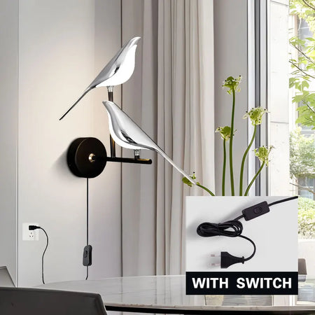 Wall Light - Creative Bird 360° Rotatable LED Wall Lamp Golden Touch Switch SW-36210457 - SWEET-LIGHTS