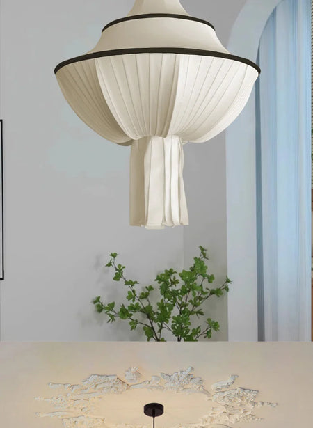 Pendant Light - Japanese Retro Wabi Sabi Cloth Chandelier Home Pendant Lights Room Decor SW-36210578 - SWEET-LIGHTS