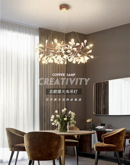 Pendant Light - Nordic Modern Firefly Chandelier Black Gold SW-36210753 - SWEET-LIGHTS