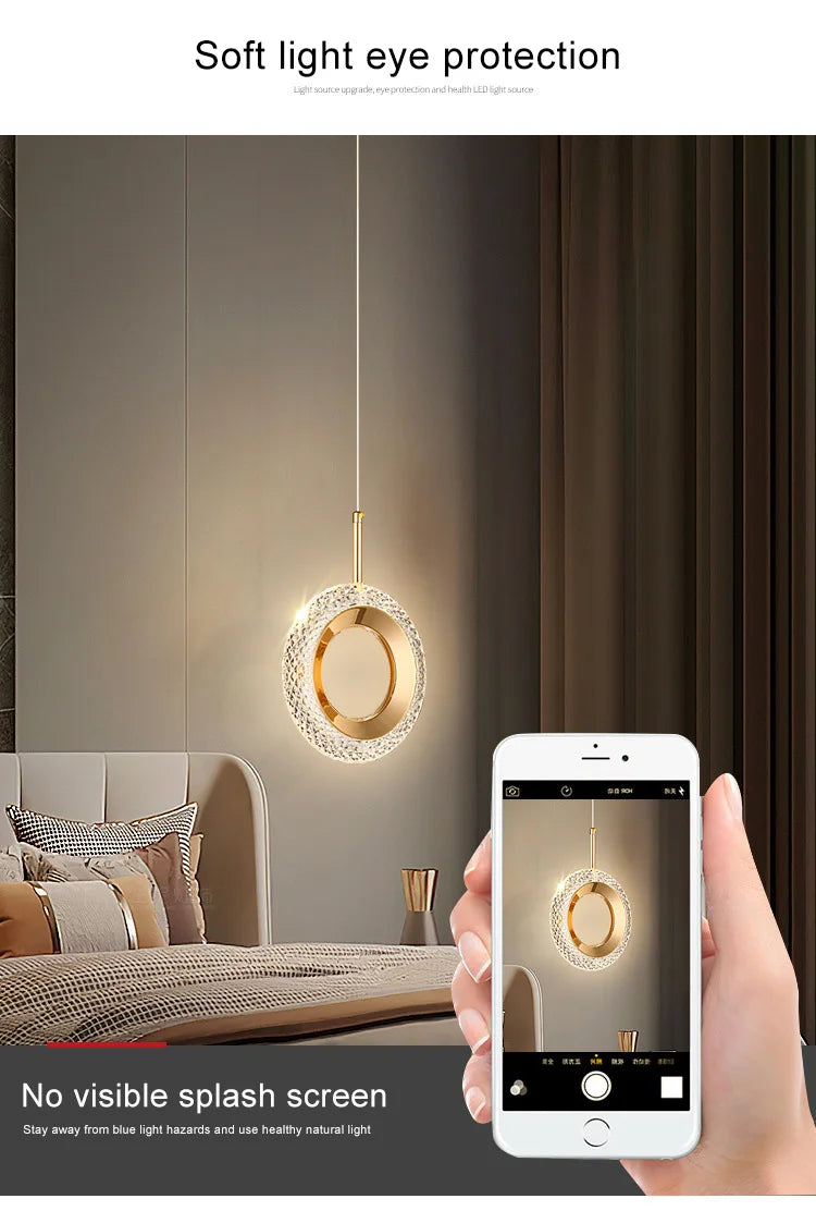 Pendant Light - Nordic Ring LED Indoor Hanging Lamp Room Decor SW-36210234 - SWEET-LIGHTS