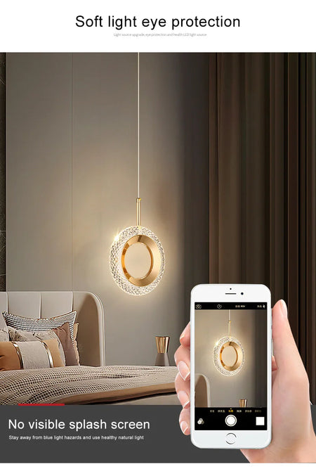 Pendant Light - Nordic Ring LED Indoor Hanging Lamp Room Decor SW-36210234 - SWEET-LIGHTS