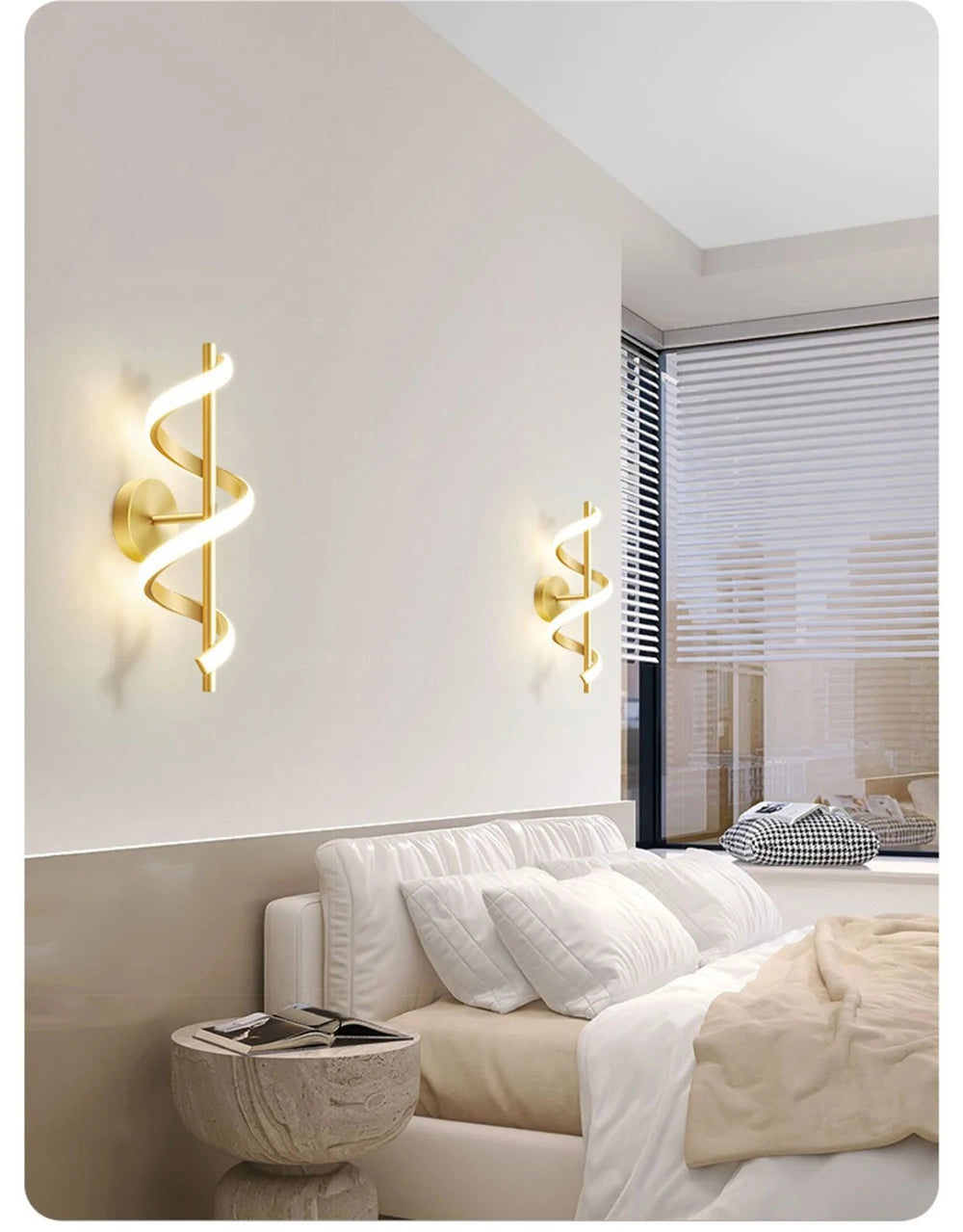 Wall Light - Minimalist LED Wall Lamp Black White Gold SW-36210345 - SWEET-LIGHTS