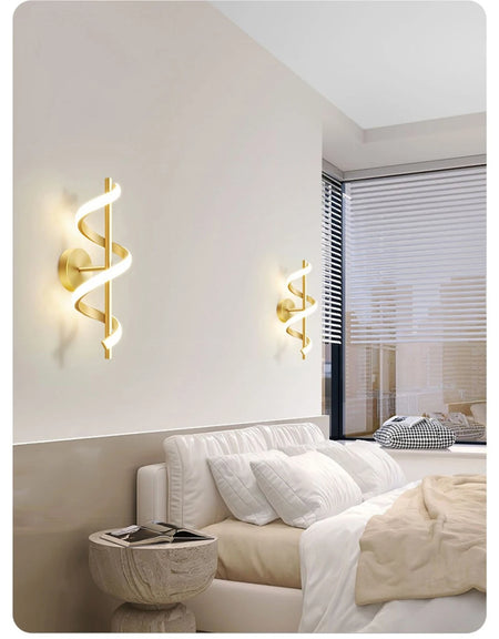 Wall Light - Minimalist LED Wall Lamp Black White Gold SW-36210345 - SWEET-LIGHTS