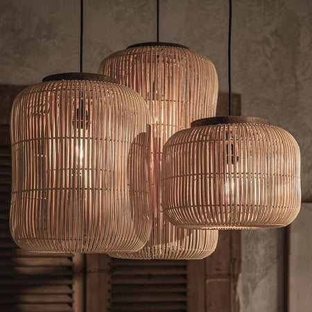 Pendant Light - New Wabi-sabi Style Rattan Hang Lamp SW-36210347 - SWEET-LIGHTS