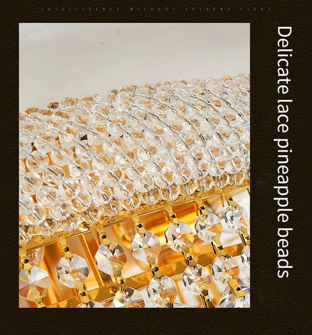 Chandelier - Luxury Living Room Crystal Staircase Chrome Lighting SW-36210789 - SWEET-LIGHTS