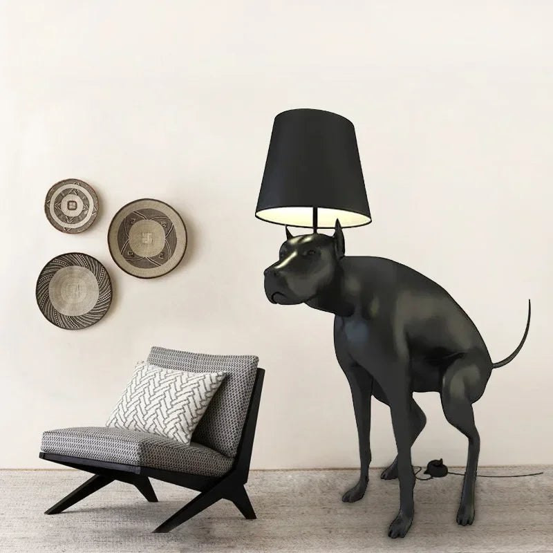 Floor Lamp - Resin Big Dog Cloth Cover Nordic Design SW-36210567 - SWEET-LIGHTS