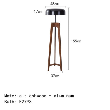 Floor Lamp - Pileo Porada Solid Wood Tripod LED Lamp SW-36210478 - SWEET-LIGHTS