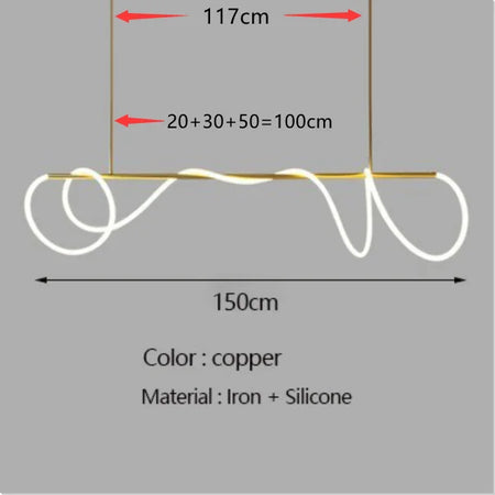Pendant Light - Modern Long Hose LED Chandelier for Dining Room Kitchen Bar SW-36210347 - SWEET-LIGHTS