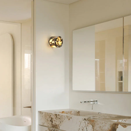 Wall Light - Cylindrical Marble Natural Stone Wall Lamp LED Sconce SW-36210456 - SWEET-LIGHTS
