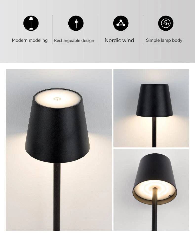 Table Lamp - 5200mAh USB Aluminum Alloy LED Rechargeable for Bar Living Room Reading Wireless SW-36210567 - SWEET-LIGHTS
