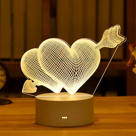 Children Lighting - Romantic Love 3D Led Lamp for Kids Night Light SW-36210489 - SWEET-LIGHTS