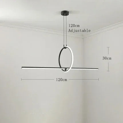 Pendant Light - Post Modern LED Strip Geometric Pattern for Home SW-36210468 - SWEET-LIGHTS