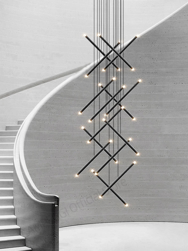 Pendant Light - Minimalist Staircase LED Chandelier Nordic Design SW-36210345 - SWEET-LIGHTS
