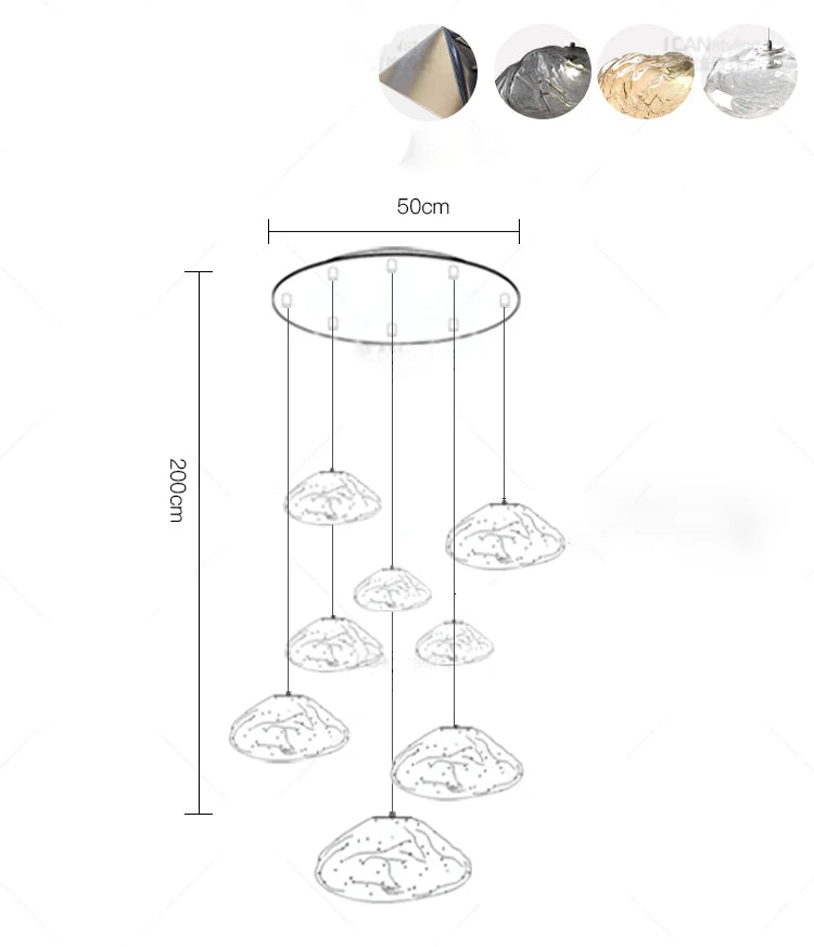 Chandelier - Nordic Home Decor Dining Room Pendant Light Fixture SW-36210457 - SWEET-LIGHTS