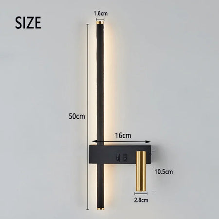 Wall Light - New Reading Minimalist Wall Lamps Bedside Switch SW-36210345 - SWEET-LIGHTS